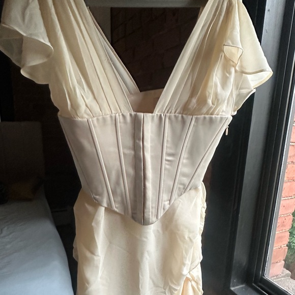 Oh Polly Cream Corset Dress - Picture 4 of 6